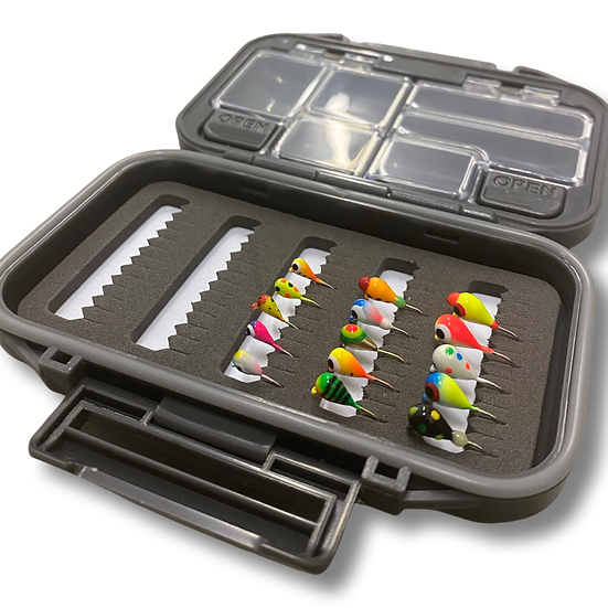 50 Piece Tungsten UV Glow Jig Kit with Jig Box