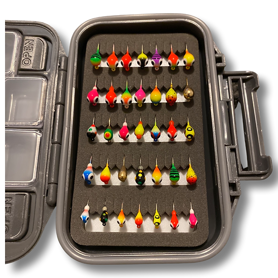 35 Piece Tungsten UV Glow Jig Kit with Box