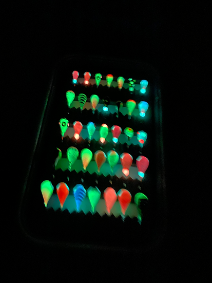 35 Piece Tungsten UV Glow Jig Kit with Box